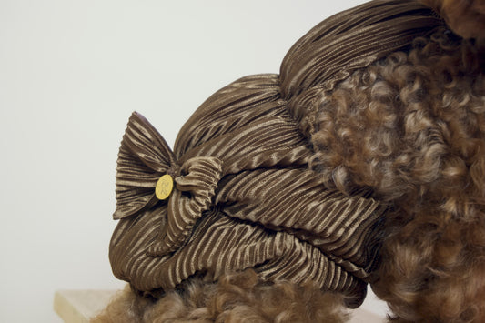 Serena Pleated Dress (Chocolate Brown)